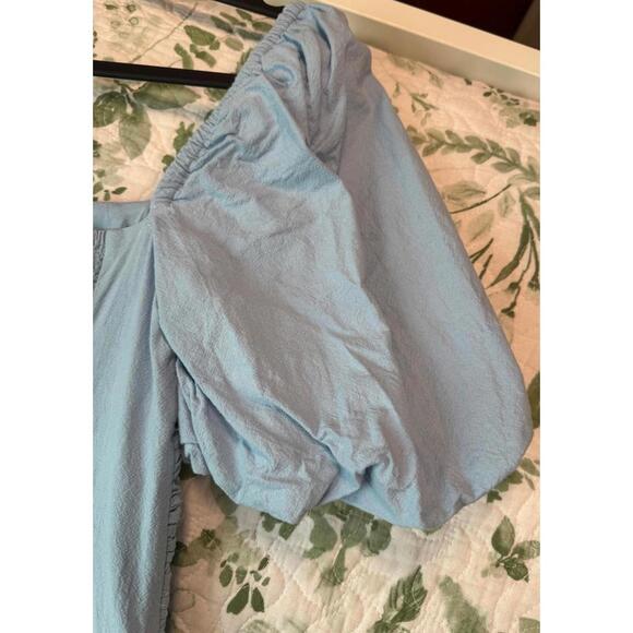 Free People Ain’t She A Beaut Dress | Light Blue Midi | Size XS - Picture 6 of 6